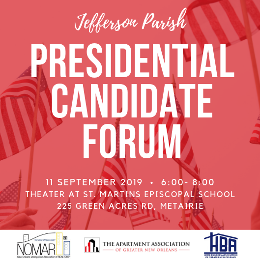 Jefferson Parish Presidential Candidate Forumm