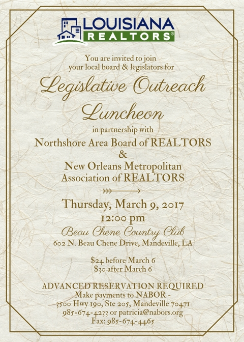 Northshore Legislative Outreach