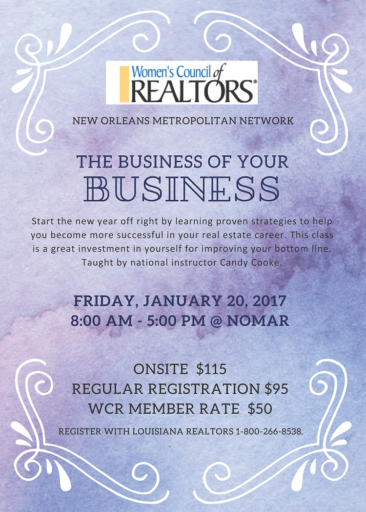 WCR - The Business of Your Business small
